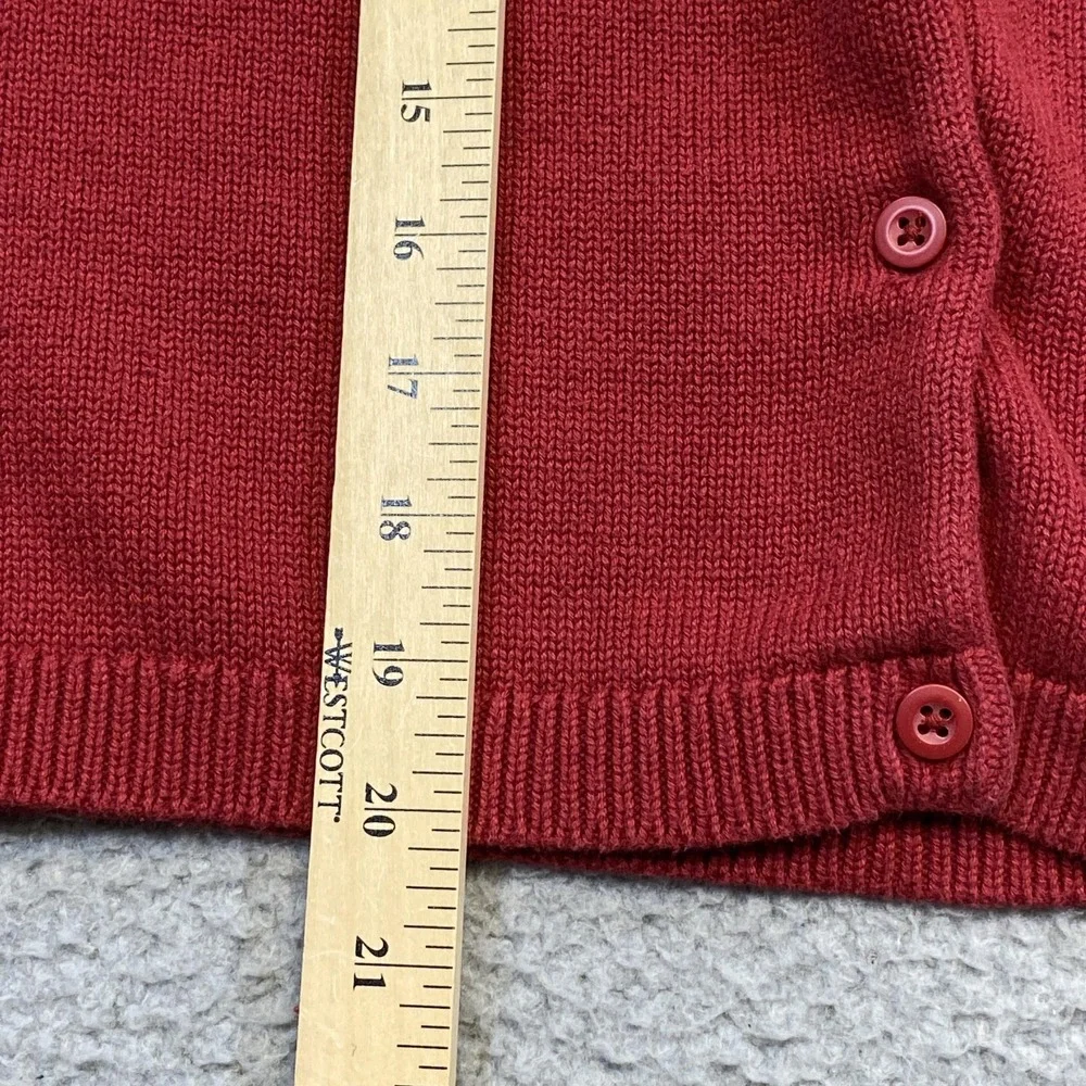 Gymboree Sweater Girls Medium Red Scottie Dog Cardigan‎ Cotton Christmas Holiday